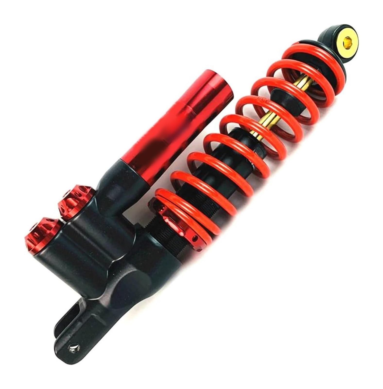 Federungsdämpfer Universal Motorrad Stoßdämpfer 320mm Motorrad Invert Stoßdämpfer Hinterradaufhängung(Red Black 1piece) von Ciloc