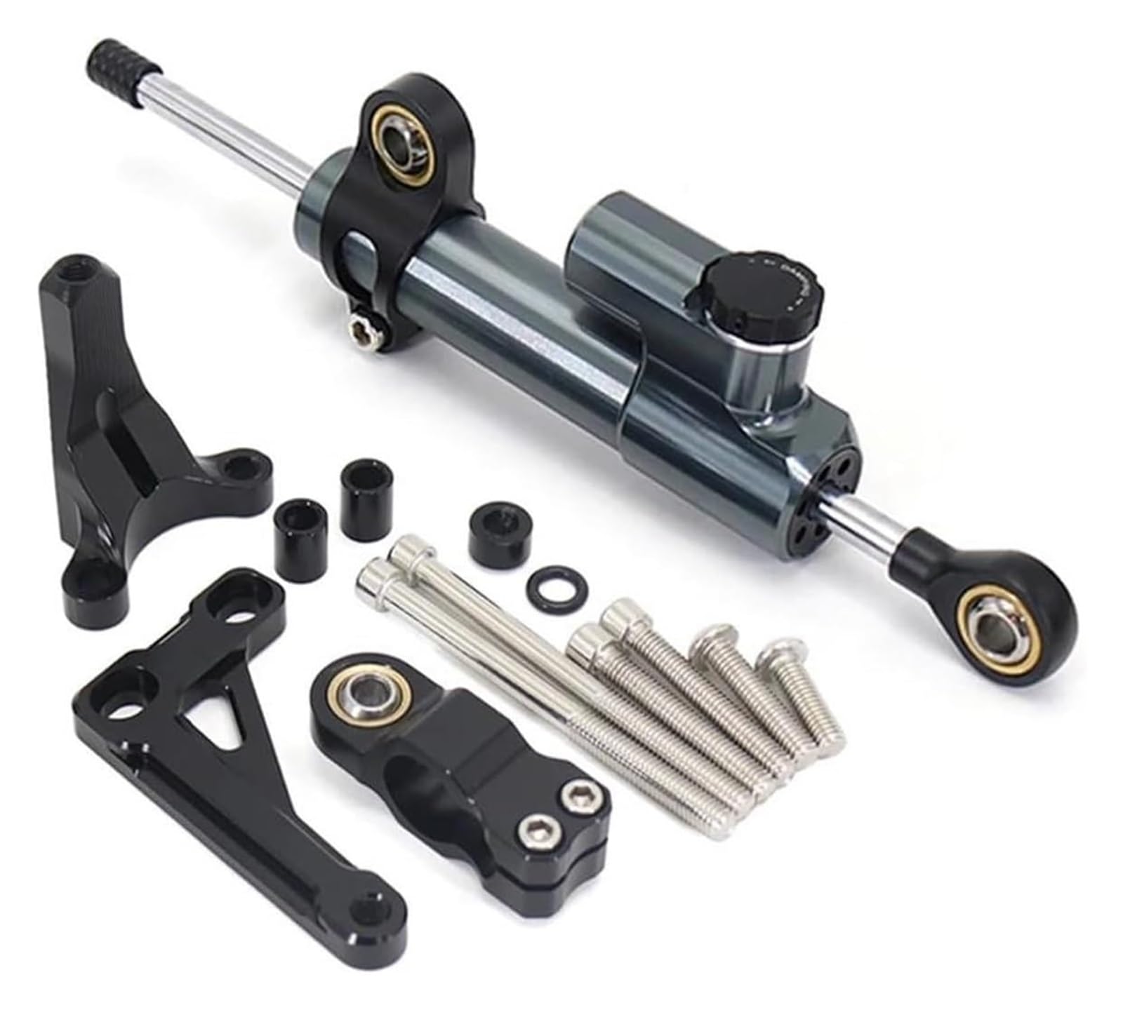 Für CB1000R CB 1000 R CB 1000R 2018-2023 Stabilisator Dämpfer Motorrad Stabilisator Lenkung Dämpfer Montage Halterung Unterstützung Kit Motorrad Lenkungsdämpfer(Set 2) von Ciloc