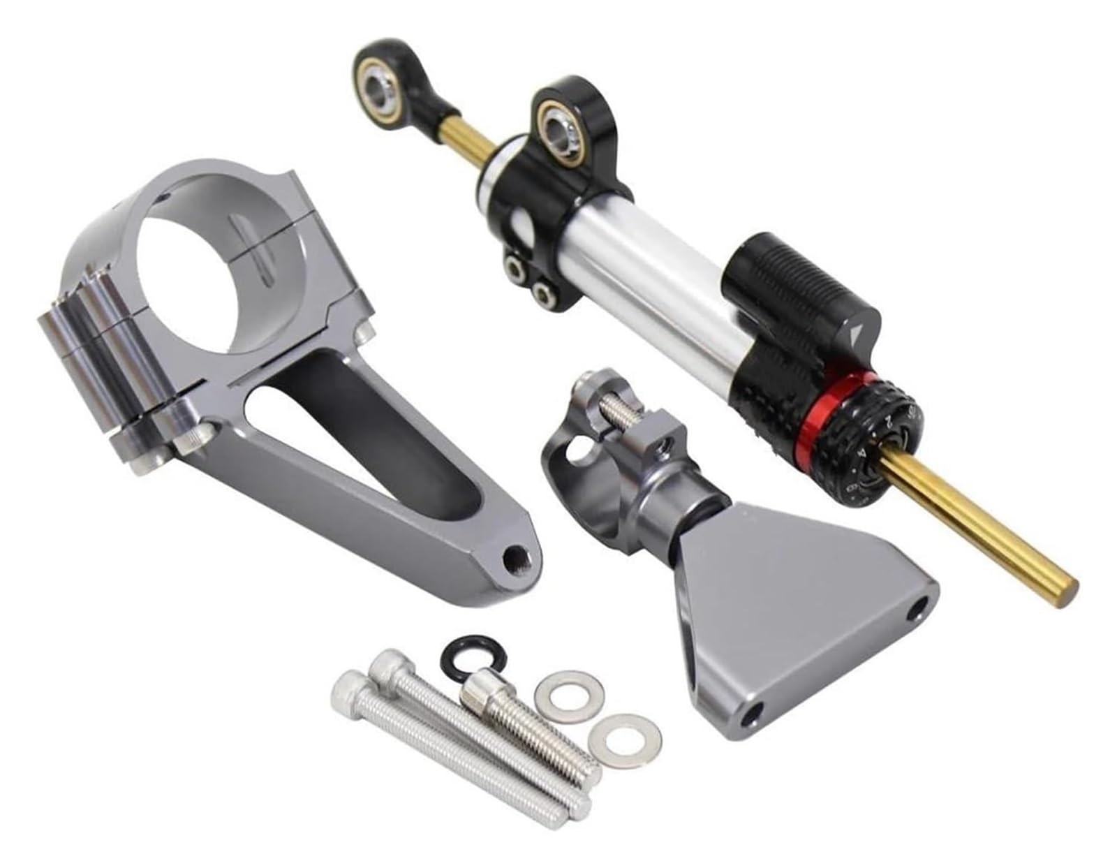 Für CBR600 F4i CBR 600 1999-2007 Motorrad Lenkung Dämpfer Stabilisator Halterung Mount Kit Lenkung Dämpfer Motorrad Lenkungsdämpfer(Set 10) von Ciloc