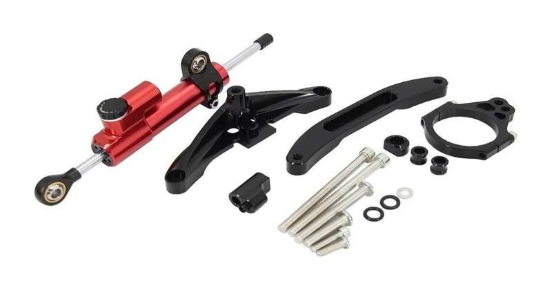 Für FZ1 Für FAZER 2006-2015 Lenkung Stabilisieren Montage Halterung Kit Lenkung Dämpfer Stabilisator Motorrad Lenkungsdämpfer(Set3) von Ciloc