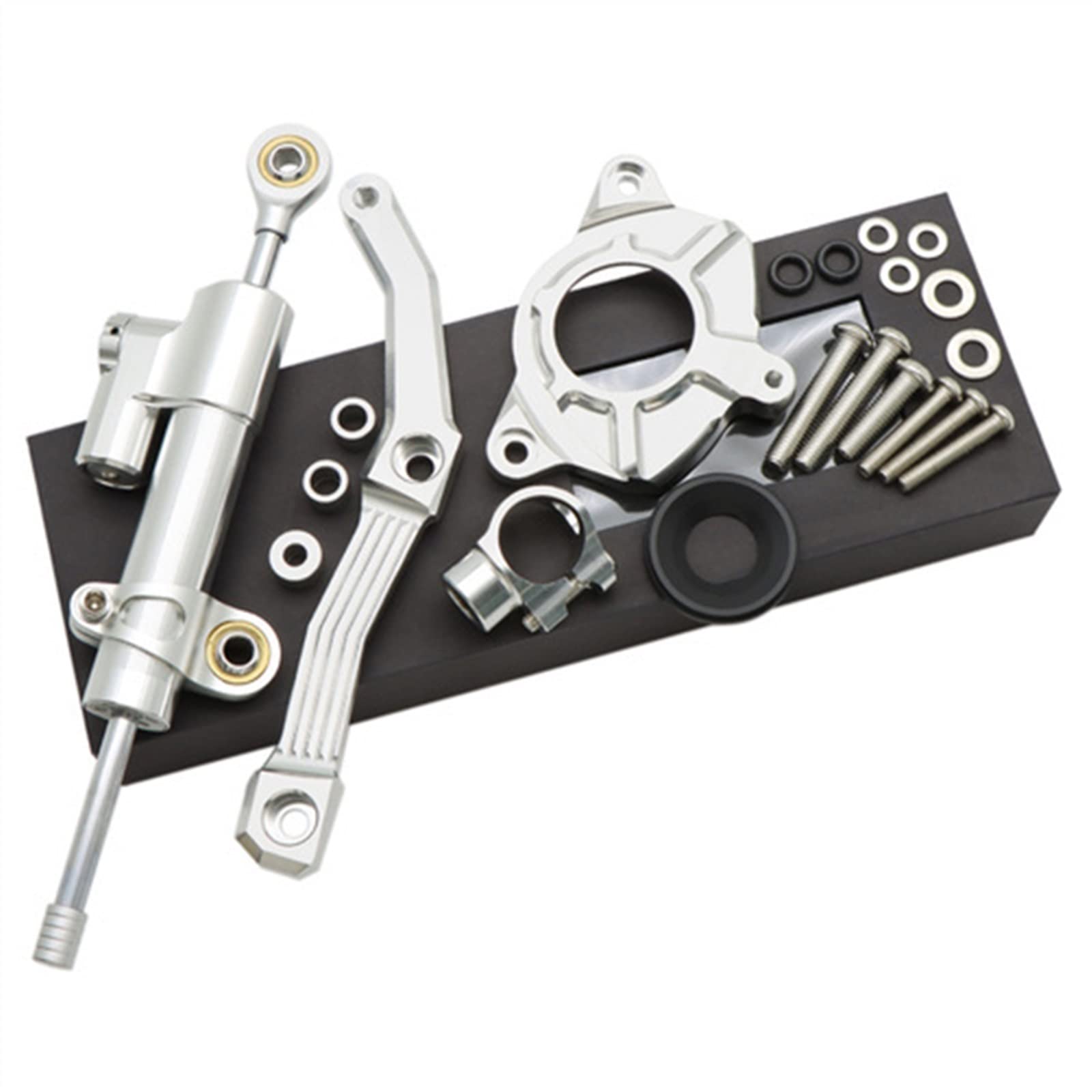 Für K&AWASAKI Für Z1000 2010 2011 2012 2013 Motorrad Aluminium Dämpfer Lenkung Stabilisieren Halterung Montage Kit Motorrad Lenkungsdämpfer(6) von Ciloc