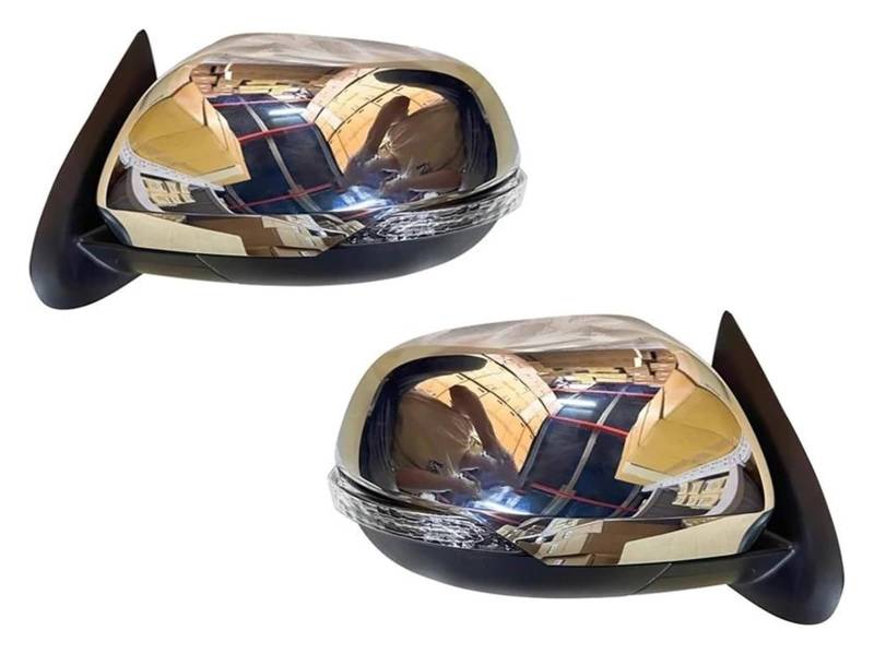 Für M&ITSUBISHI Für Triton L200 2020-2023 Auto Rückspiegel Seite Spiegel Reflektor Blinker Lampe Signal Licht Komplett- Außenspiegel(L+R) von Ciloc