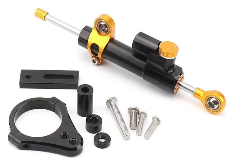 Für Street Triple 765 S 765S 2017-2020 765RS 765R 2017-2022 Motorrad Stabilisator Dämpfer Aluminium Lenkung Montage Halterung Motorrad Lenkungsdämpfer(Set 2) von Ciloc