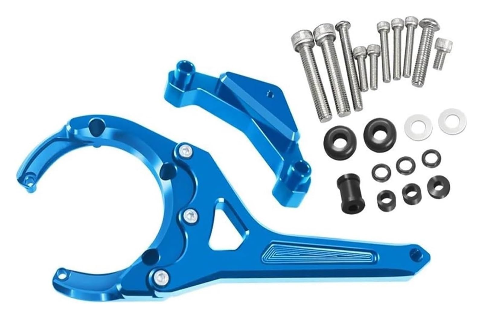 Für Suz&uki GSXS GSX-S 1000/F GSXS1000 GSX-S1000F 2016-2023 Stabilisator Dämpfer Motorrad Lenkung Dämpfer Stabilisator Halterung Unterstützung Kit Motorrad Lenkungsdämpfer(Blue Bracket) von Ciloc