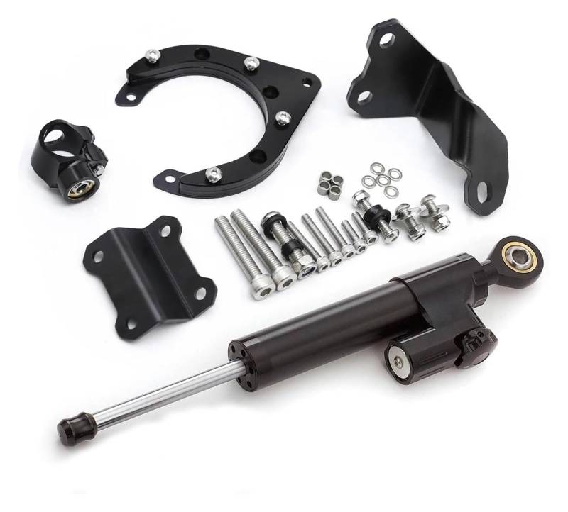 Für Y&amaha Für MT-07 Für MT07 FZ07 2020-2023 Stabilisatordämpfer Motorrad-Lenkungsdämpferhalterung Montagehalterung Motorrad Lenkungsdämpfer(Set 1) von Ciloc