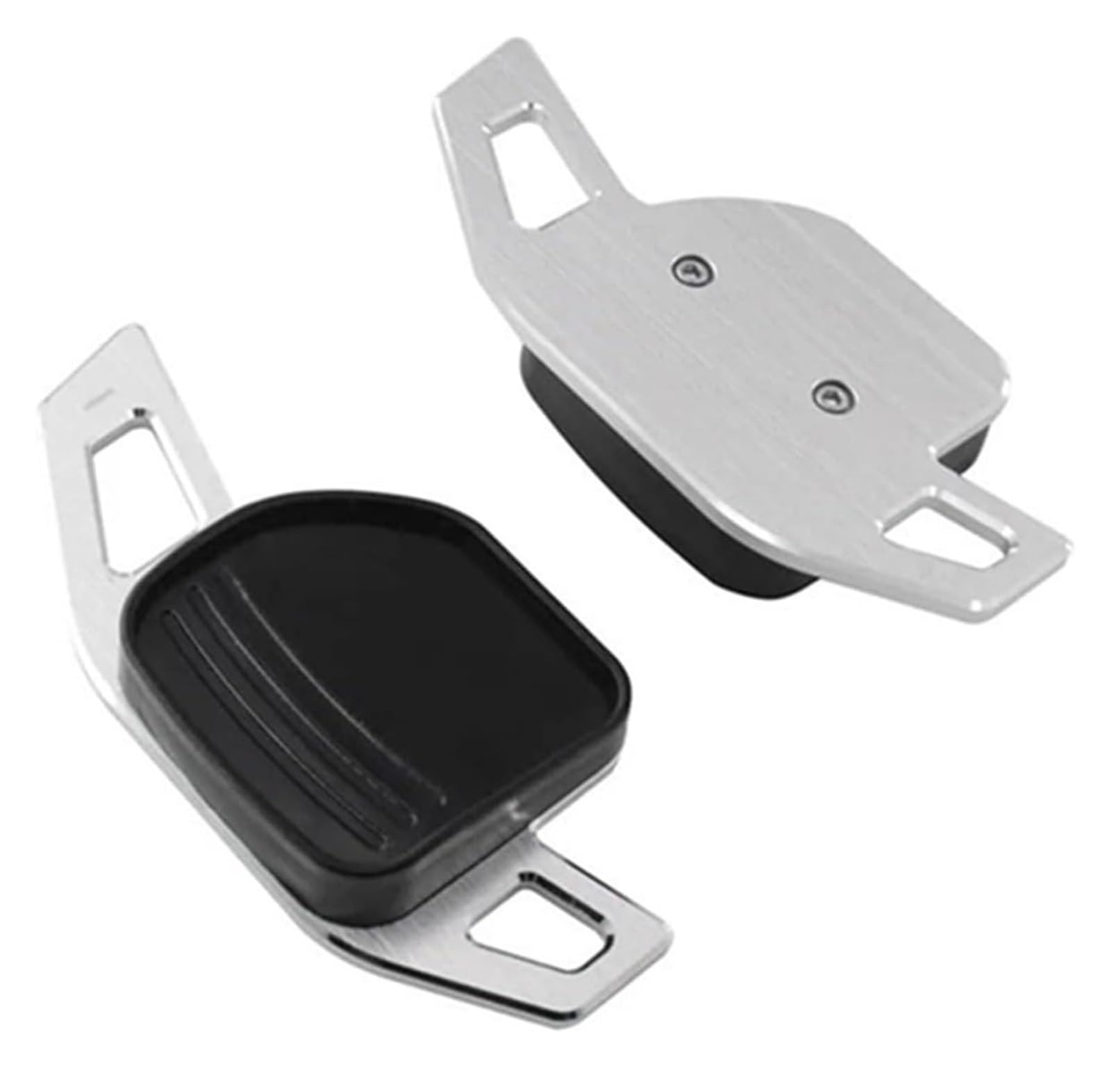 Lenkrad Schaltwippen Verlängerung Für A4 B8 A5 A6 S3 S5 S6 S7 SQ5 Auto Lenkrad Shifter Paddle Verlängerung Quick Shift Aufkleber Aluminium Legierung Schalthebel(Type B Silver) von Ciloc