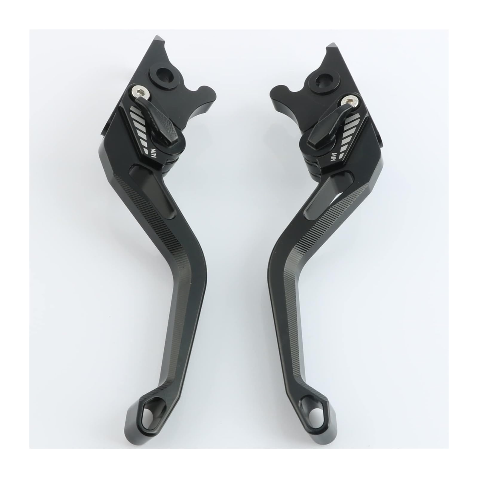 Motorrad Kupplungshebel Für CBR250RR CBR250 RR 2019-2021 Motorrad Kupplung Bremshebel Einstellbare 3D Rhombus Textur CNC Aluminium(Schwarz) von Ciloc