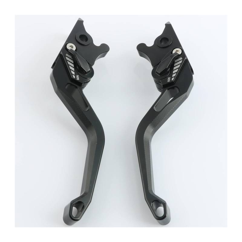 Motorrad Kupplungshebel Für CBR250RR CBR250 RR 2019-2021 Motorrad Kupplung Bremshebel Einstellbare 3D Rhombus Textur CNC Aluminium(Schwarz) von Ciloc