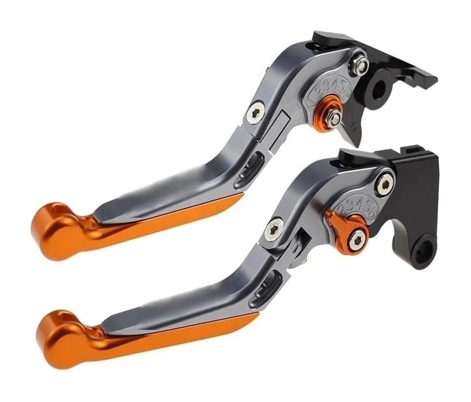 Motorrad Kupplungshebel Für Kawa&saki Z900 2017–2022 Motorrad-CNC-Bremskupplungshebel Verstellbar Klappbar Ausziehbar(Orange) von Ciloc