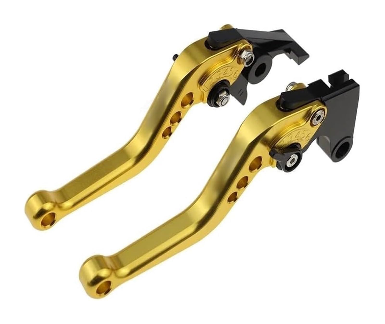 Motorrad Kupplungshebel Für Kawa&saki ZX-25R 2020-2023 Motorradzubehör CNC Kurze Verstellbare Bremskupplungshebel(Gold) von Ciloc