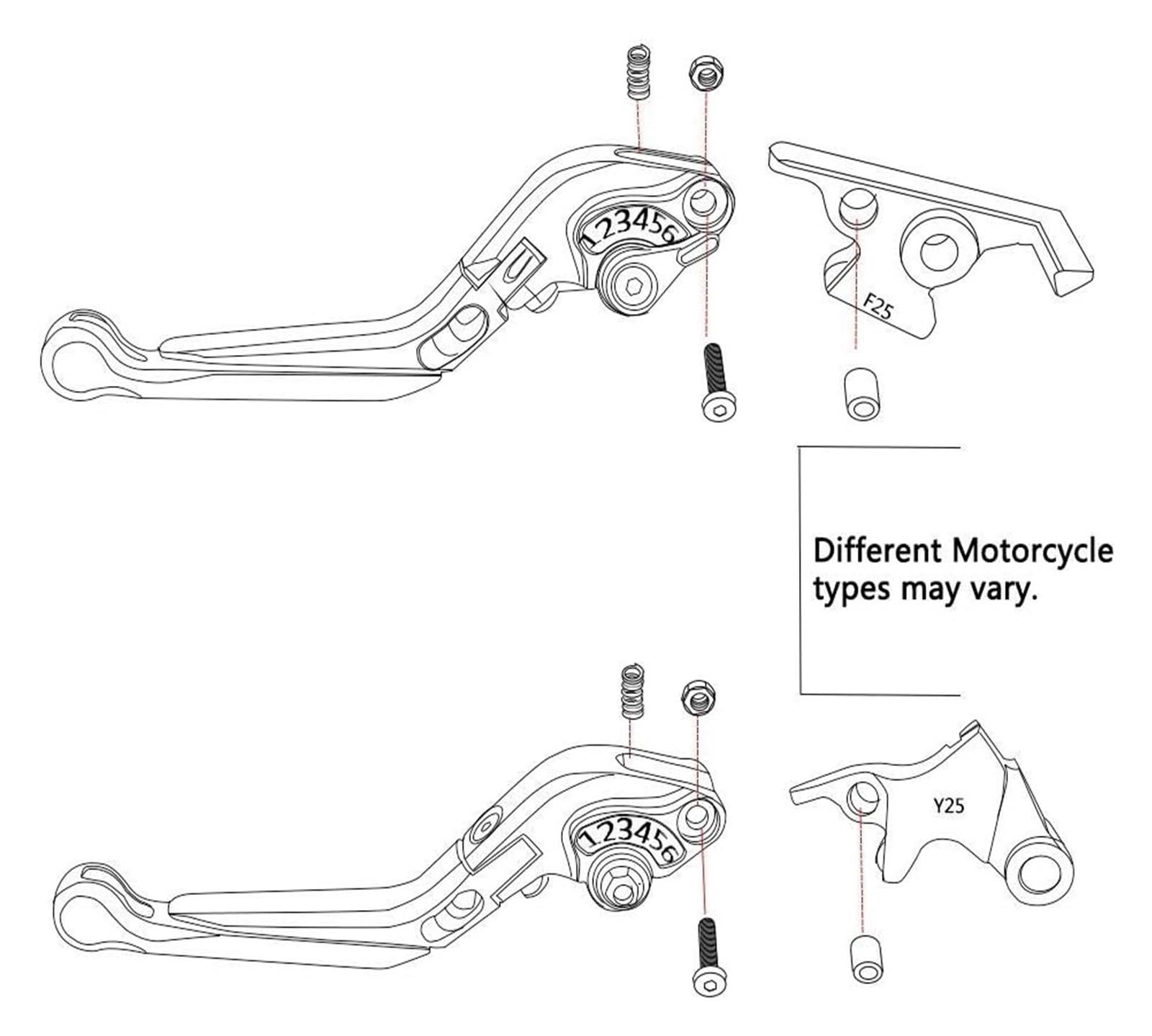 Motorrad Kupplungshebel Für Trident660 2021 2022 Motorradgriff Bremskupplungshebel CNC Klappbare Ausziehbare Einstellbare Kupplungsbremshebel(16) von Ciloc