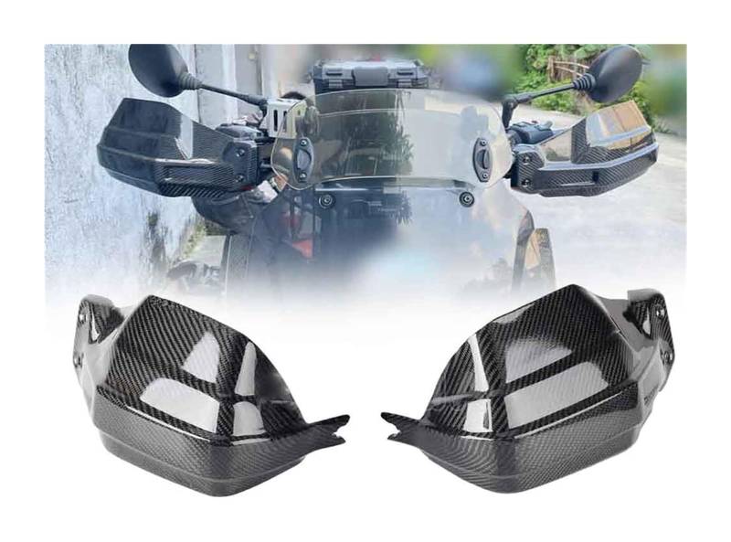 Motorrad Lenker Handschutz Für H&Arley '21-Later Für Pan America 1250 Für Special RA1250S 2021-2023 Lenker Carbon Faser Hand Guards Handschutz Schutz von Ciloc