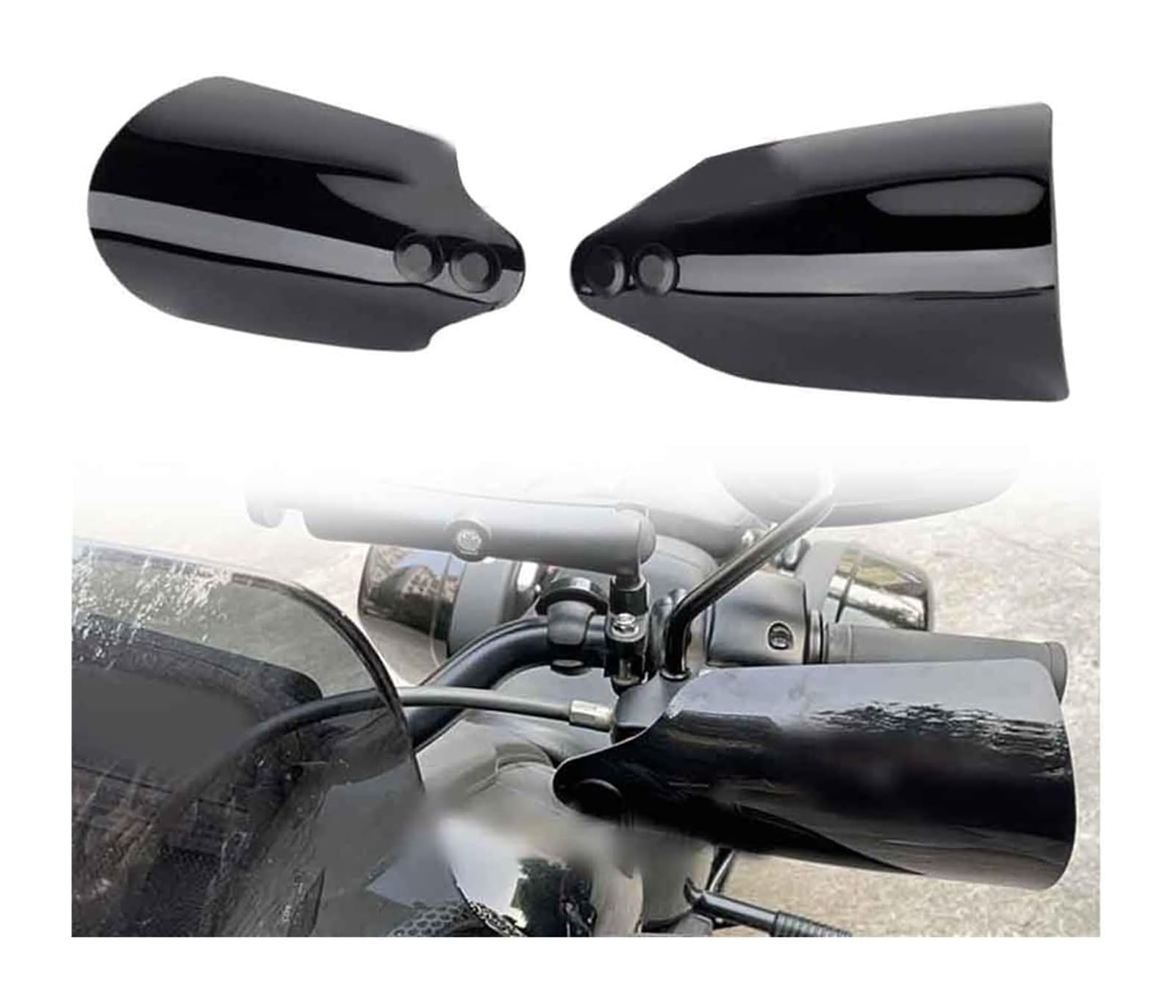 Motorrad Lenker Handschutz Für H&Arley Für Touring Für Electra Für Glide Für Ultra Für Classic - FLHTCU 2014-2019 Motorrad Handschutz Schild Lenker Handschutz von Ciloc