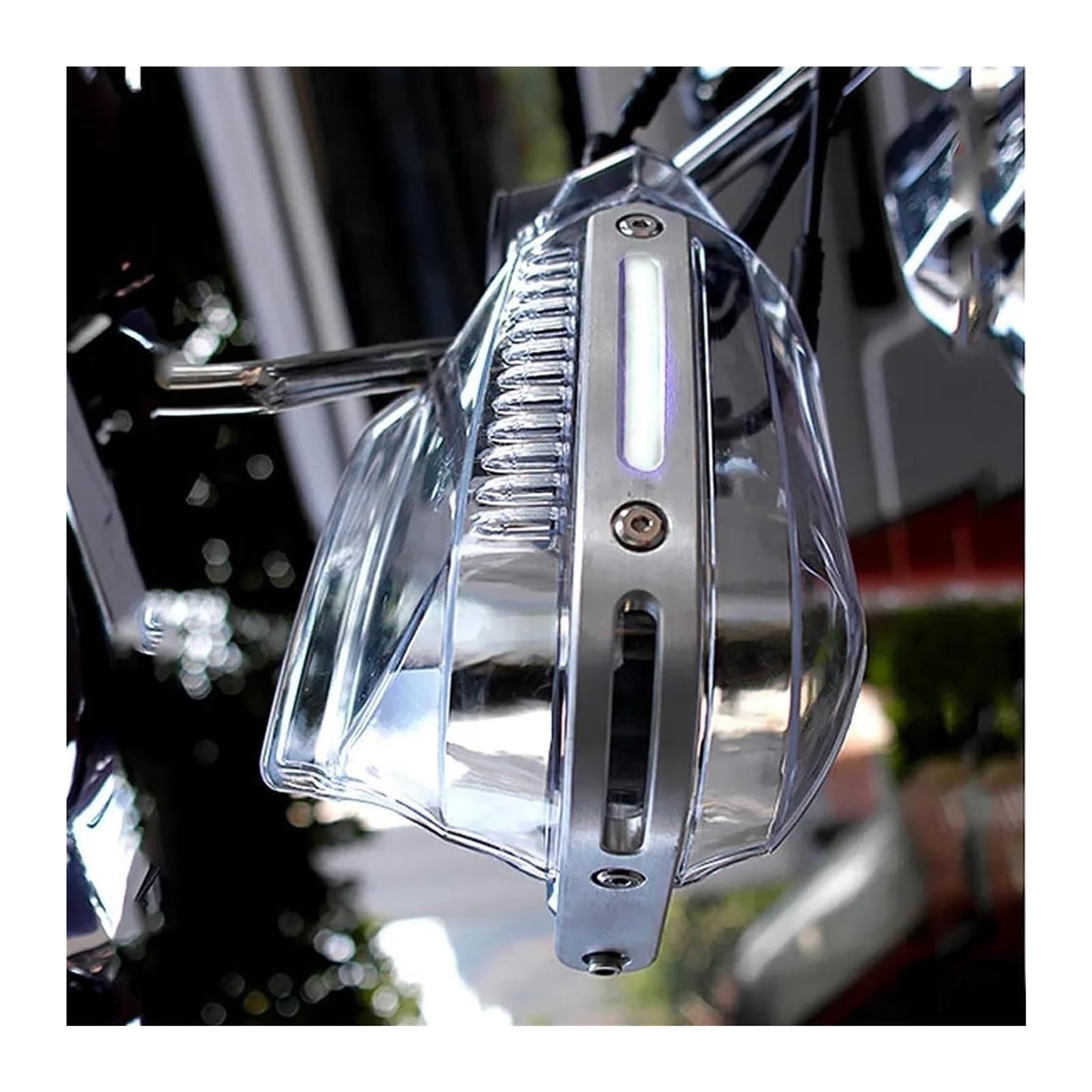 Motorrad Lenker Handschutz Für Suz&uki Gsr600 Für Katana 750 Gs500 Gsx600F Sv650S Sj410 Gsxr 750 Handschutz Lenker Griff Schutz Mit Licht(Clear-White Light) von Ciloc