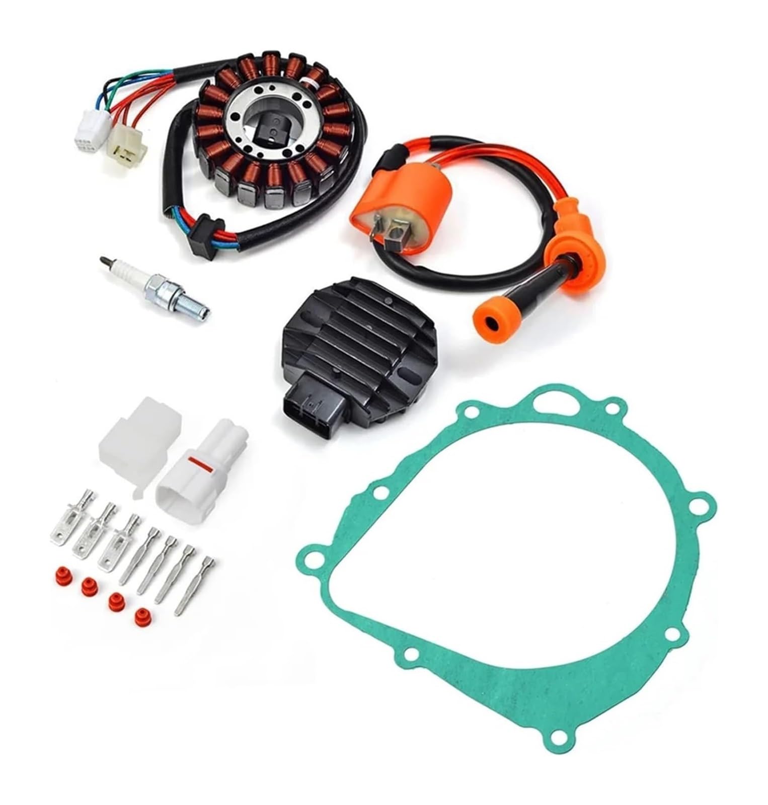 Motorrad Magneto Stator Spule Für Suz&uki Für Quadsport Für Z400 LTZ 400 LTZ400 2003-2008 Stator Regler Zündspule Zündkerze Dichtung Kit Zündspule von Ciloc