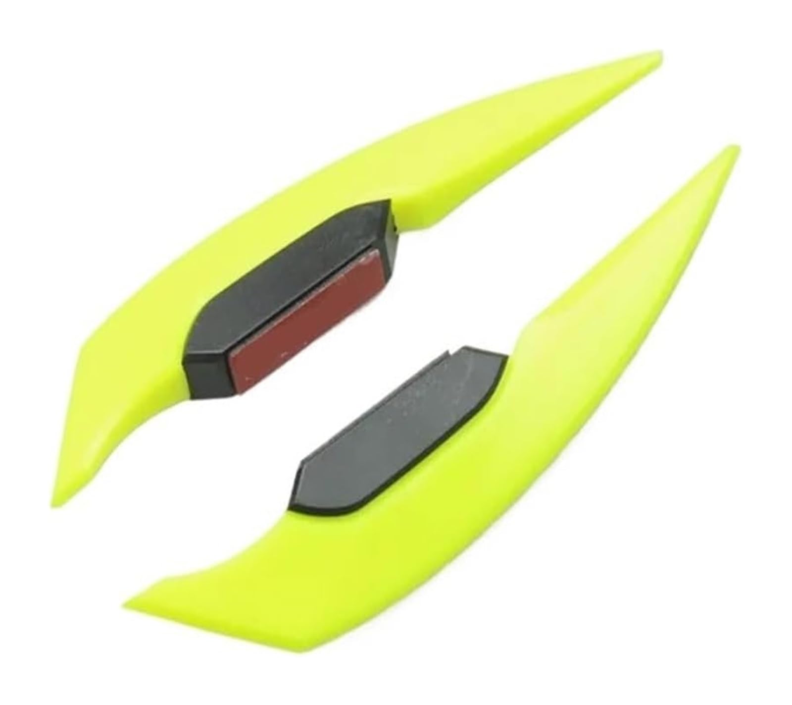 Seitenluftkanal-Abdeckung 2 Stücke Motorrad Winglet Aerodynamische Spoiler Flügel Seitenspoiler Dekoration Motorrad Spoiler Flügel(Gelb) von Ciloc