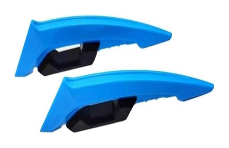 Seitenluftkanal-Abdeckung 2PCS Universal Motorrad Winglet Aerodynamische Spoiler Dynamische Flügel Dekoration Aufkleber Motorrad Roller(Blau) von Ciloc