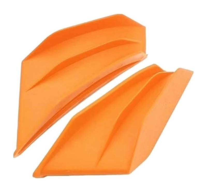 Seitenluftkanal-Abdeckung Aerodynamischer Flügel-Spoiler Motorrad-Flügel Seitenverlängerungs-Winglet Motorrad-Spoiler-Flügel Motorrad-Aerodynamische Winglets(Orange) von Ciloc