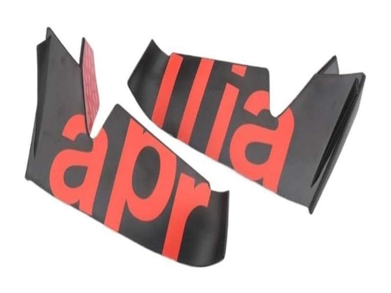 Seitenluftkanal-Abdeckung Für A&prilia Für RS660 Für Rs660 Für Rs 660 Motorrad Frontspoiler Winglet Aerodynamische Flügel Kit Spoiler Zubehör(rot) von Ciloc