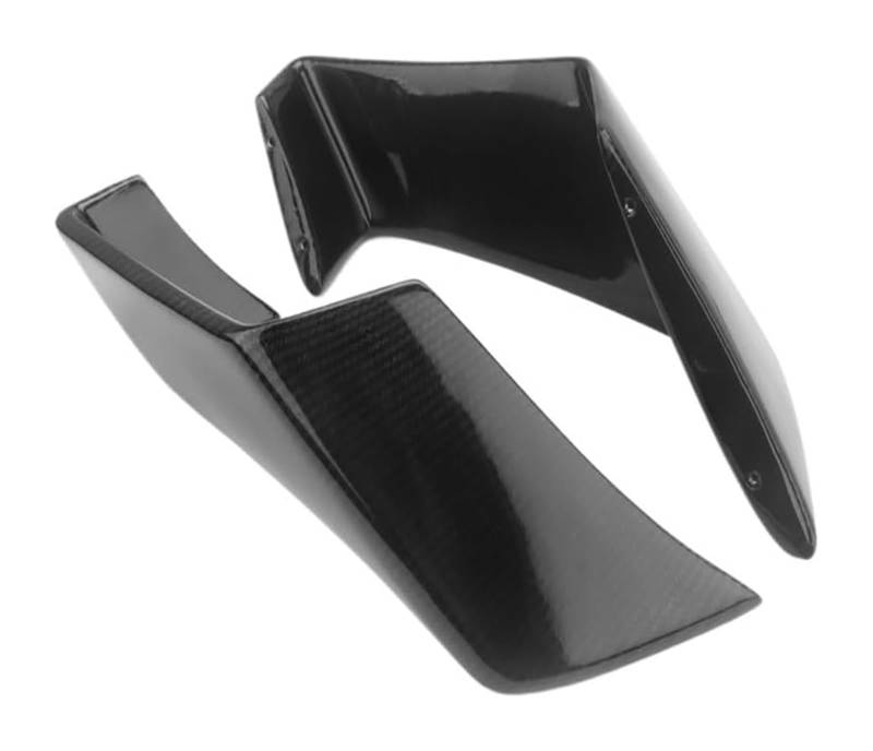 Seitenluftkanal-Abdeckung Für A&prilia Für RSV4 2009-2021 Motorrad Fixed Wing Zubehör Aerodynamische Flügel Kit Spoiler Seite Winglet Verkleidung Untere Spoiler(Abs Carbon Fibe) von Ciloc