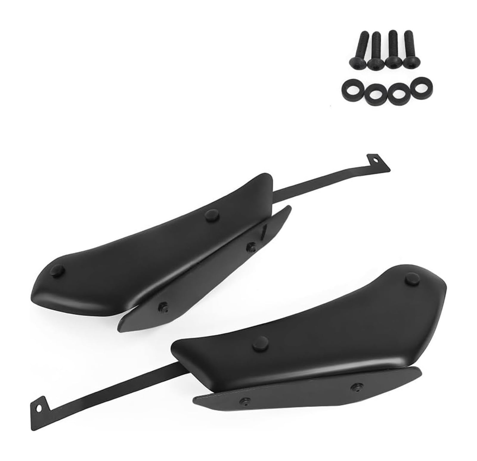 Seitenluftkanal-Abdeckung Für A&prilia Für RSV4 RF RR 2015-2020 Motorrad Side Down Force Spoiler Front Winglet Downforce Verkleidung Aerodynamische Feste Flügel(Matte Black-Black) von Ciloc