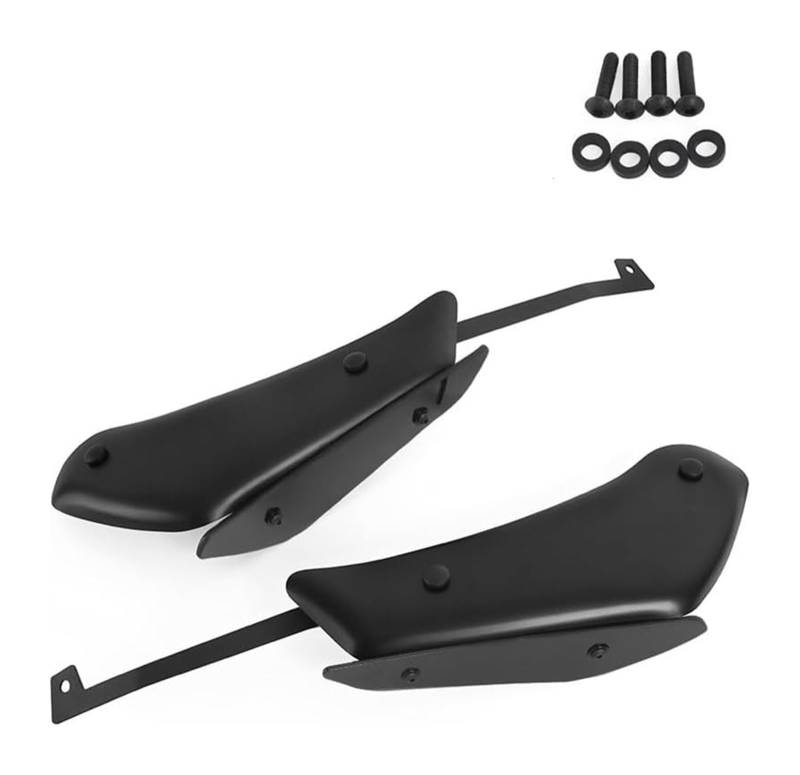 Seitenluftkanal-Abdeckung Für A&prilia Für RSV4 RF RR 2015-2020 Motorrad Side Down Force Spoiler Front Winglet Downforce Verkleidung Aerodynamische Feste Flügel(Matte Black-Black) von Ciloc