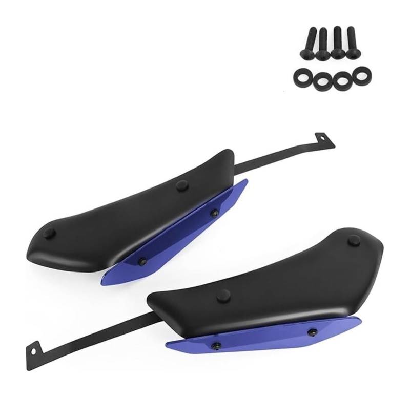 Seitenluftkanal-Abdeckung Für A&prilia Für RSV4 RF RR 2015-2020 Motorrad Side Down Force Spoiler Front Winglet Downforce Verkleidung Aerodynamische Feste Flügel(Matte Black-Blue) von Ciloc