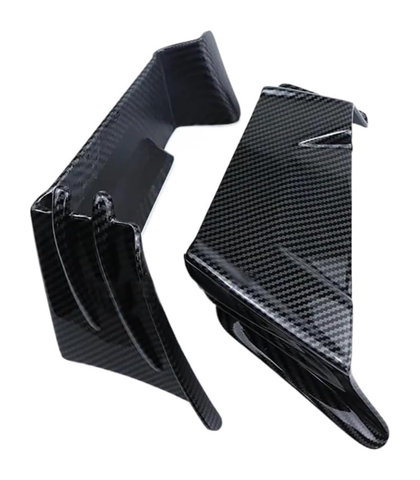 Seitenluftkanal-Abdeckung Für A&prilia Für Tuono 660 Für RS660 2021-2023 Motorrad Frontspoiler Feste Wind Winglets Winglet Aerodynamische Flügel Kit Spoiler(Carbon Fiber Texture) von Ciloc