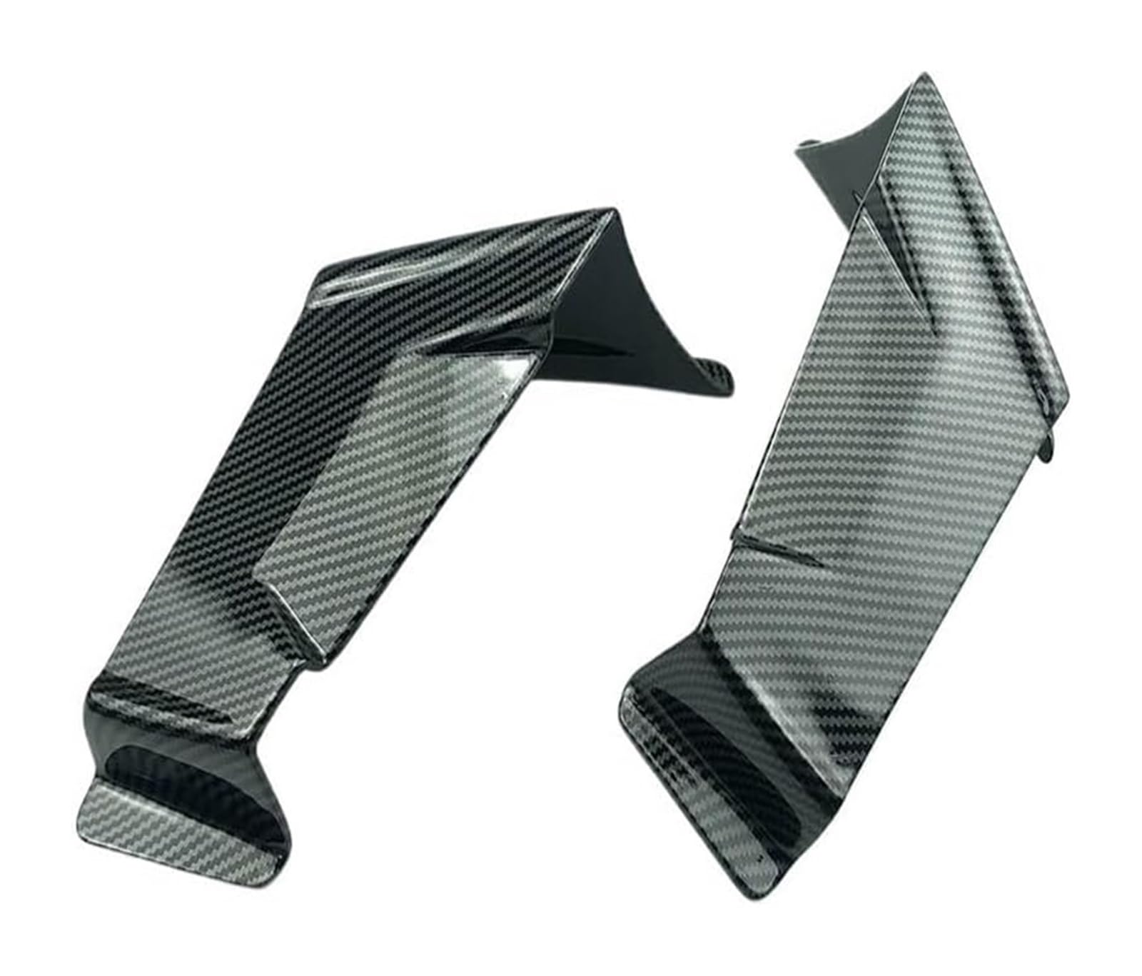 Seitenluftkanal-Abdeckung Für A&prilia Für Tuono 660 Für RS660 2021-2023 Motorrad Winglet Aerodynamische Flügel Kit Spoiler Frontspoiler Fxed Wind Winglets(Carbon Fibre) von Ciloc