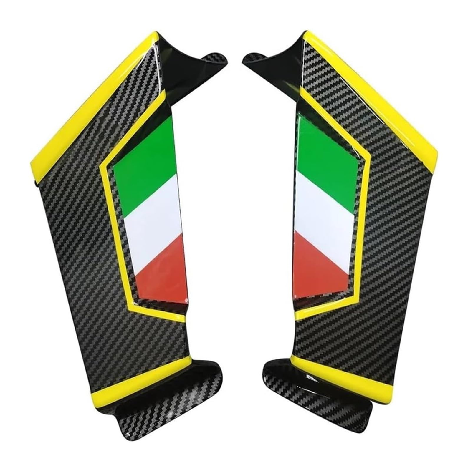 Seitenluftkanal-Abdeckung Für A&prilia RS660 2021-2023 Motorrad Aerodynamische Winglets Seite Spoiler Verkleidung Teile Motorrad Spoiler Flügel(D) von Ciloc