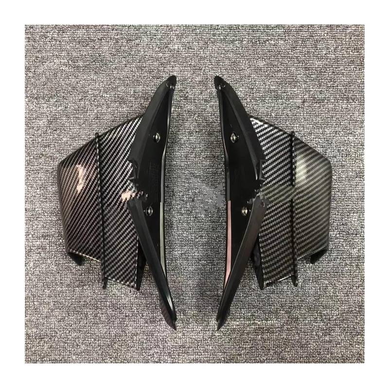 Seitenluftkanal-Abdeckung Für CB650R 2019-2023 Motorrad Verkleidung Seite Winglet Aerodynamische Flügel Deflektor Spoiler(Carbon Fibre) von Ciloc