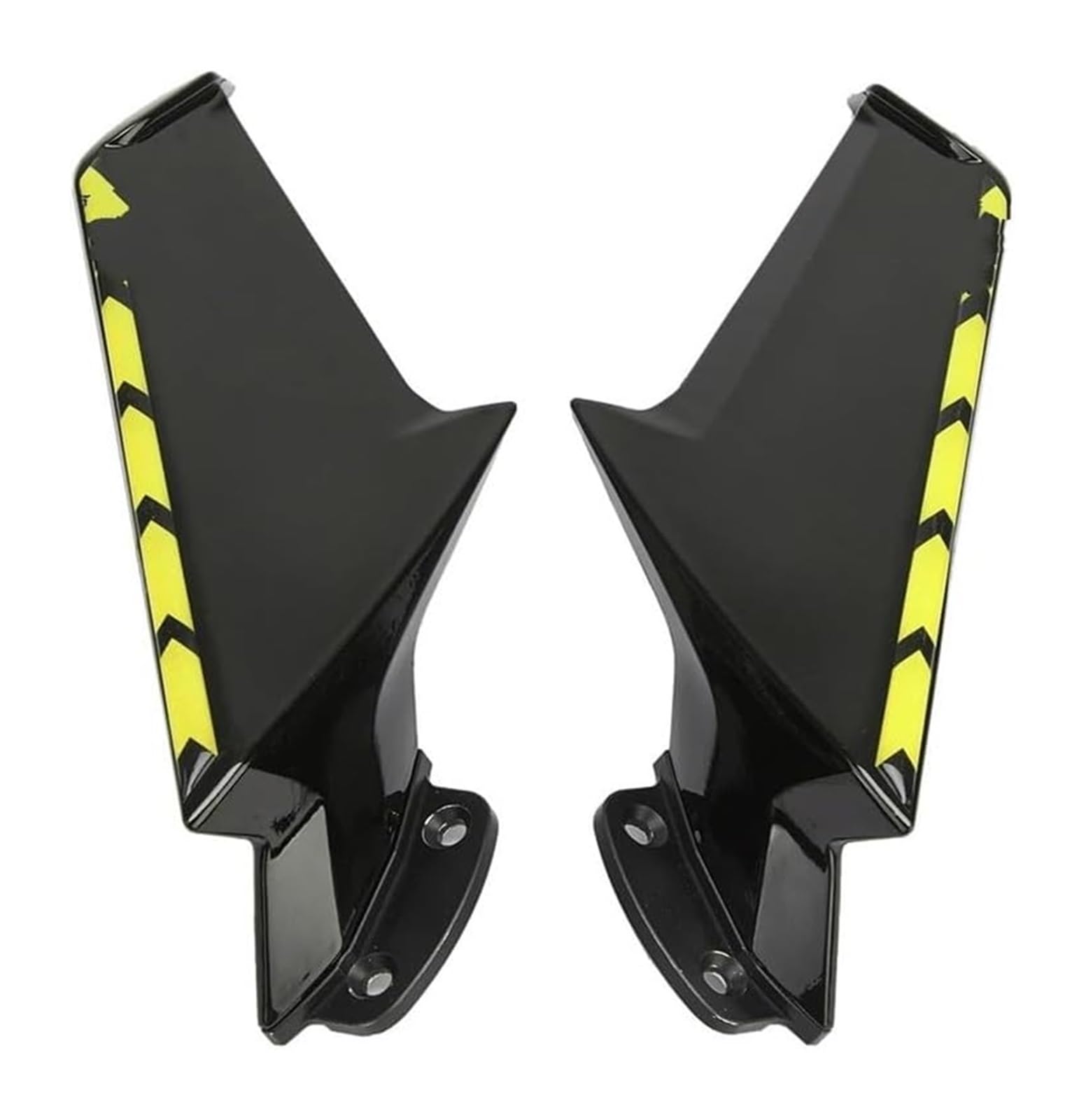 Seitenluftkanal-Abdeckung Für CBR1000RR 2008-2017 Motorrad Feste Wind Flügel Rückspiegel Wind Flow Front Verkleidung Seite Spoiler Winglets(Bright Black Yellow) von Ciloc