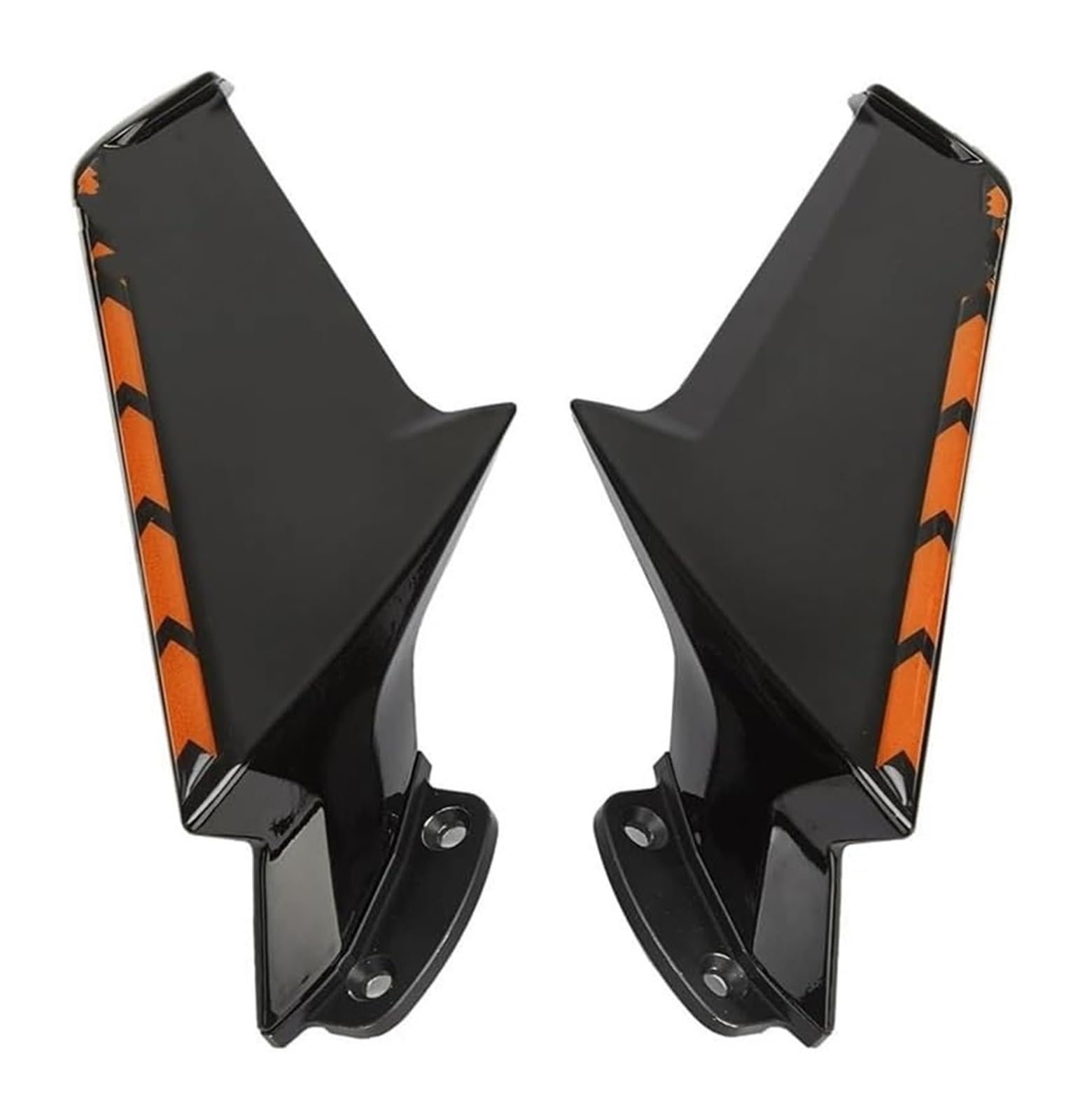 Seitenluftkanal-Abdeckung Für CBR1000RR 2008-2017 Motorrad Feste Wind Flügel Rückspiegel Wind Flow Front Verkleidung Seite Spoiler Winglets(Bright Black orange) von Ciloc