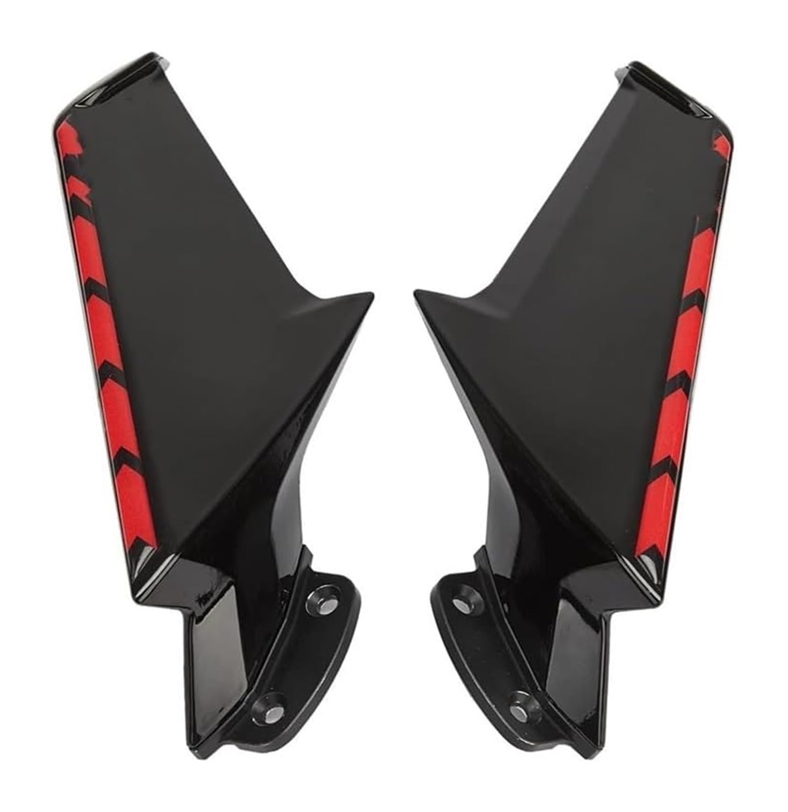 Seitenluftkanal-Abdeckung Für CBR1000RR 2008-2017 Motorrad Feste Wind Flügel Rückspiegel Wind Flow Front Verkleidung Seite Spoiler Winglets(Bright Black red) von Ciloc