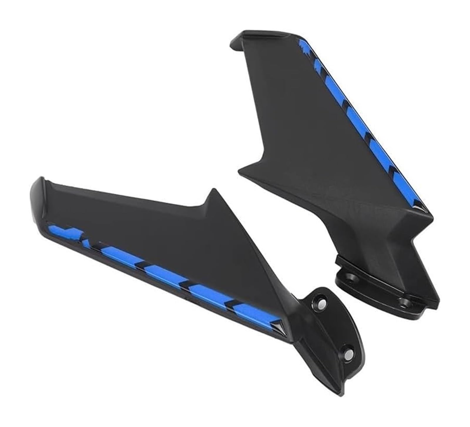 Seitenluftkanal-Abdeckung Für CBR1000RR 2008-2017 Motorrad Feste Wind Flügel Rückspiegel Wind Flow Front Verkleidung Seite Spoiler Winglets(Matte Black Blue) von Ciloc