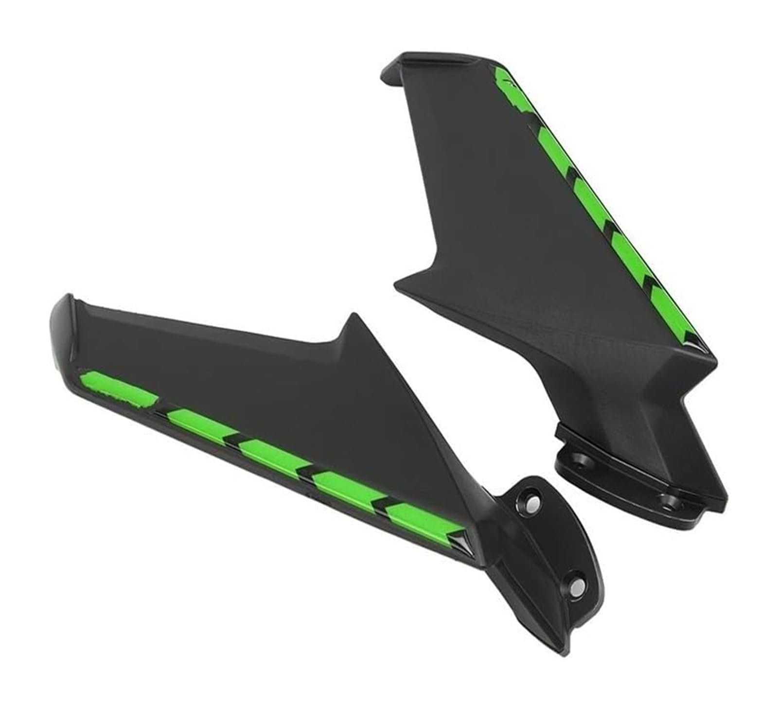 Seitenluftkanal-Abdeckung Für CBR1000RR 2008-2017 Motorrad Feste Wind Flügel Rückspiegel Wind Flow Front Verkleidung Seite Spoiler Winglets(Matte Black Green) von Ciloc