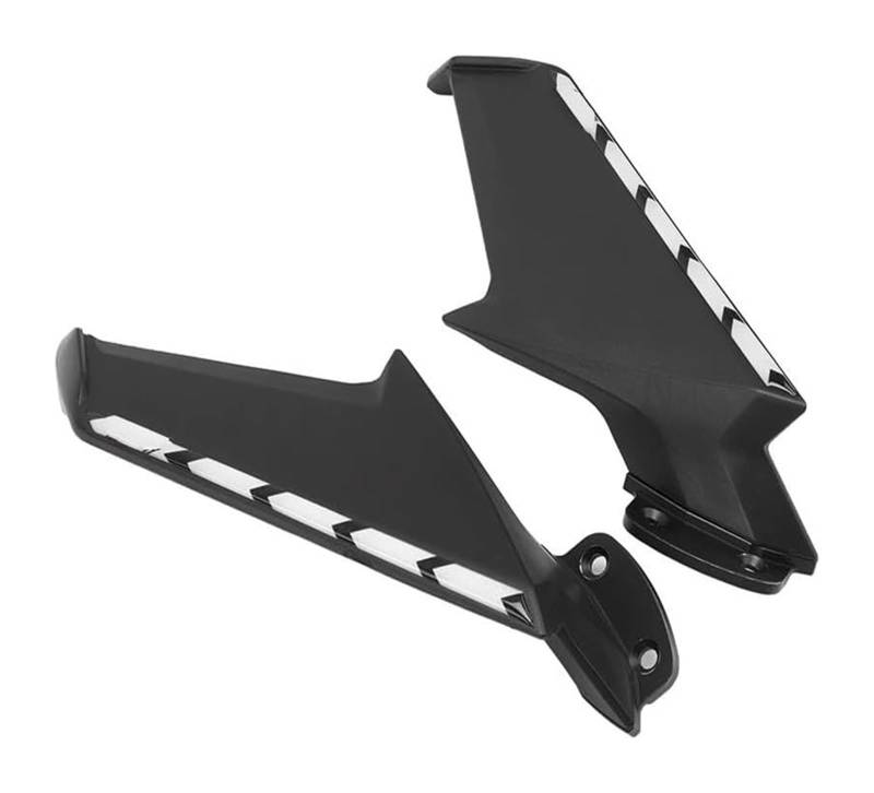 Seitenluftkanal-Abdeckung Für CBR1000RR 2008-2017 Motorrad Feste Wind Flügel Rückspiegel Wind Flow Front Verkleidung Seite Spoiler Winglets(Matte Black White) von Ciloc