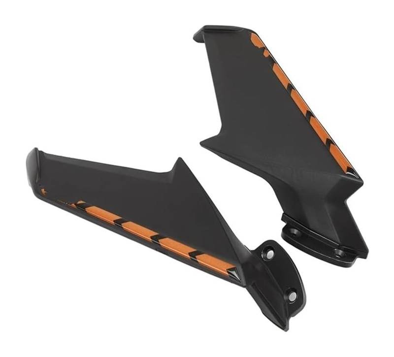 Seitenluftkanal-Abdeckung Für CBR1000RR 2008-2017 Motorrad Feste Wind Flügel Rückspiegel Wind Flow Front Verkleidung Seite Spoiler Winglets(Matte Black orange) von Ciloc