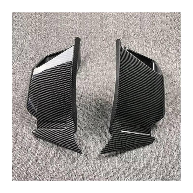 Seitenluftkanal-Abdeckung Für CBR650R CBR 650R 2019-2023 Motorrad Front Winglets Aerodynamische Flügel Seitenflügel Spoiler Verkleidung(A Type Carbon Fiber) von Ciloc