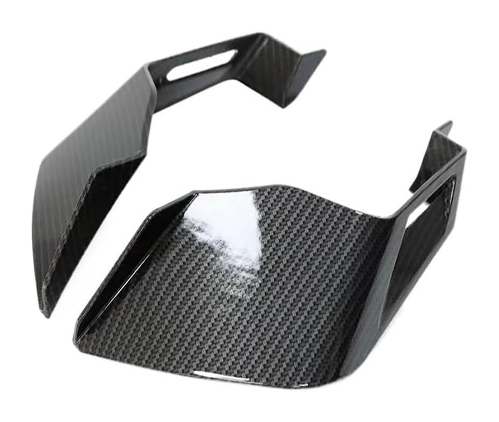 Seitenluftkanal-Abdeckung Für CBR650R CBR 650R 2019-2023 Motorrad Winglets Aerodynamische Flügel Kit Feste Seitenflügel Spoiler Verkleidung(Carbon Fiber) von Ciloc