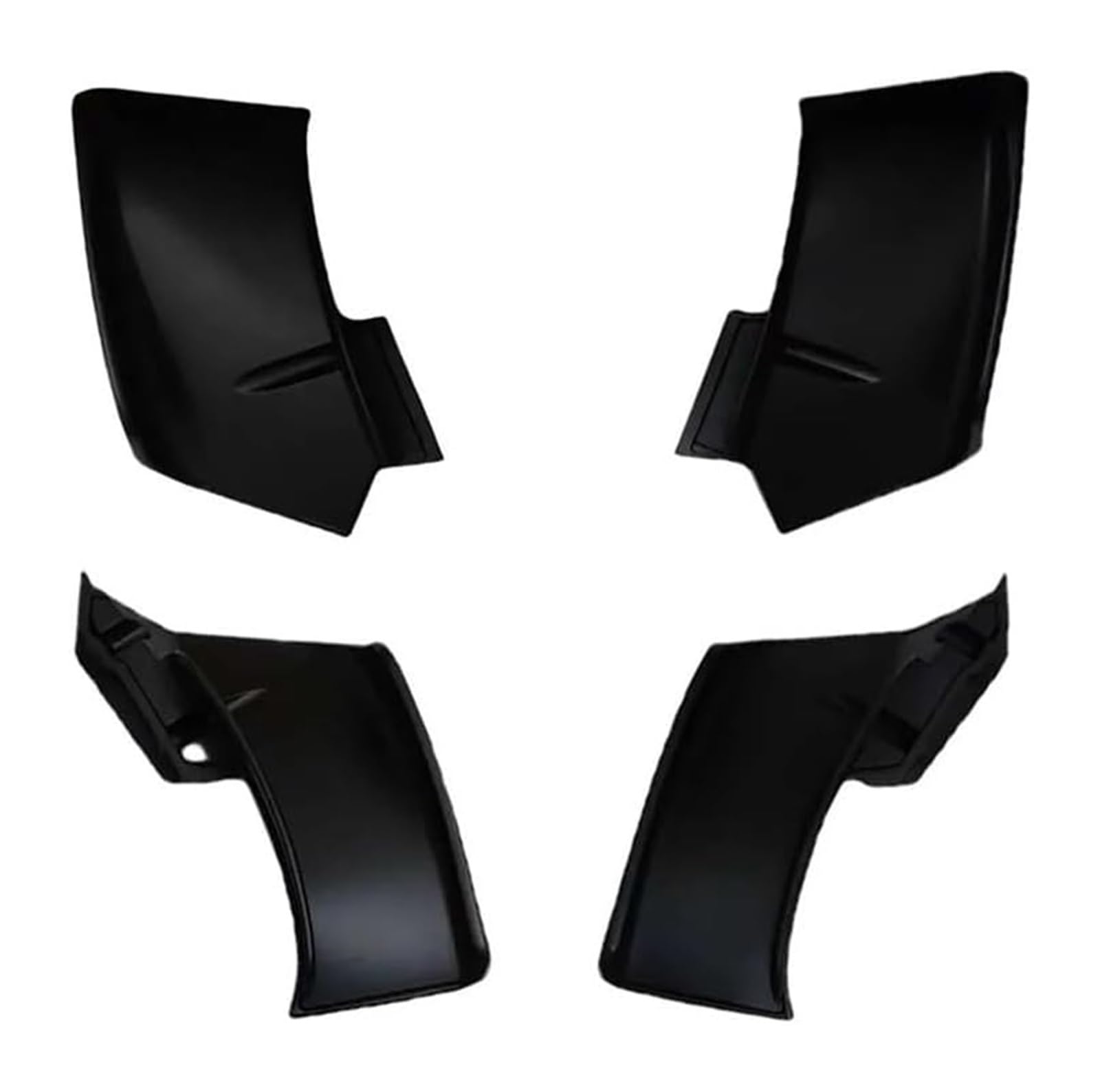 Seitenluftkanal-Abdeckung Für D&ucati Für Street Für Fighter Für V4 Für V4S Für V4SP Für V2 Motorrad Winglet Wing Kit Winglets Flügel Spoiler Fxed(Schwarz) von Ciloc