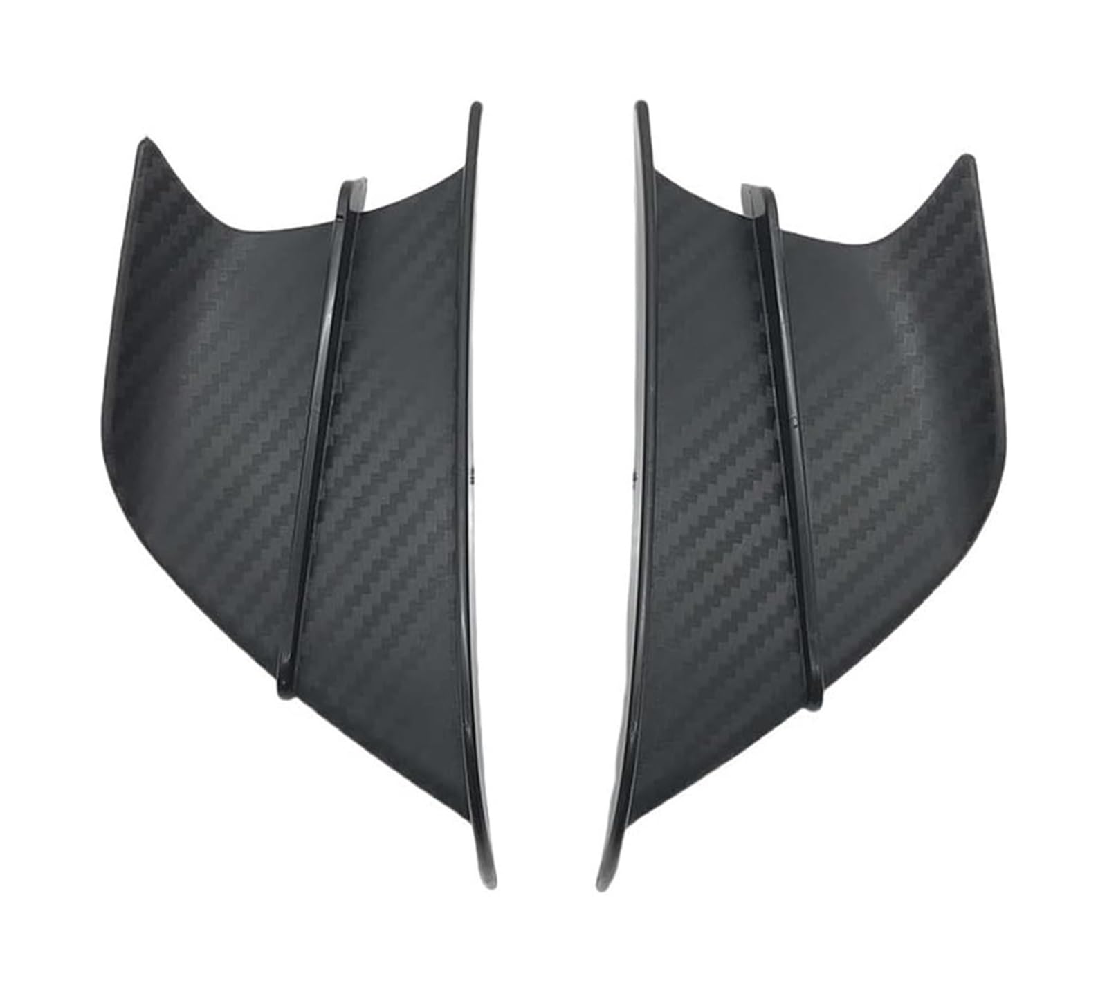 Seitenluftkanal-Abdeckung Für D&ucati Motorrad Universal Winglet Seitenspoiler Luftabweiser Wing Kit Frontverkleidung Aerodynamische Winglets(Carbon Fiber) von Ciloc