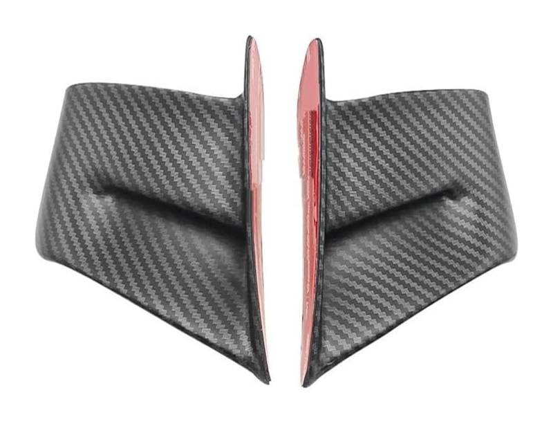 Seitenluftkanal-Abdeckung Für Du&Cati Für Pan&igale V2 V2S Deflektor Verkleidung Seitenflügel Kleiner Flügel Motorrad Spoiler Seitenflügel Seite Fester Flügel Verwendet(Matte Carbon Paint) von Ciloc