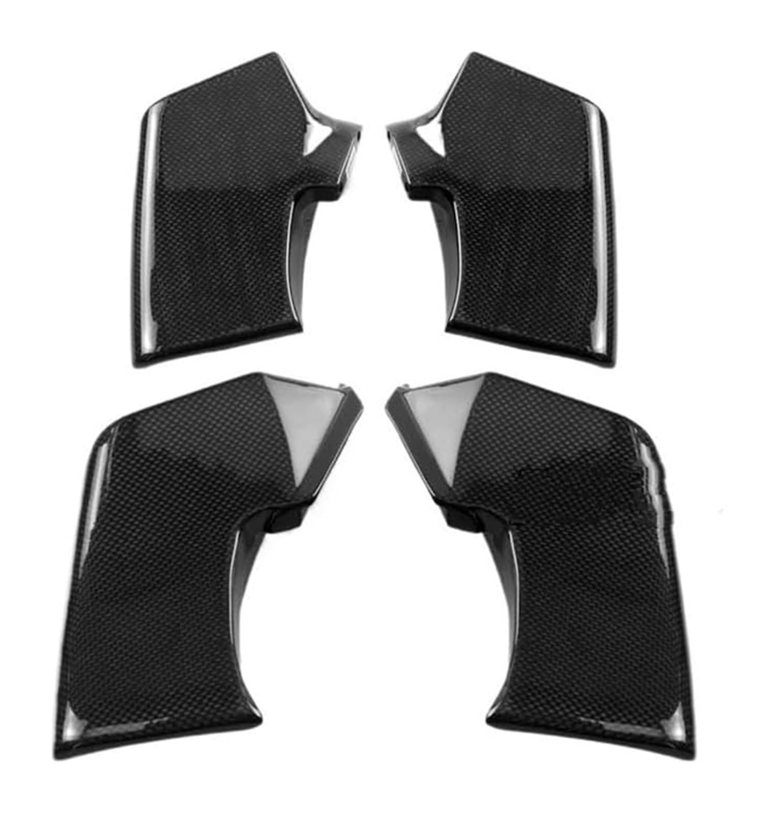 Seitenluftkanal-Abdeckung Für Du&Cati Für Streetfighter V2 V4 V4S SP 2020 2021 2022 2023 Carbon Fiber Winglets Seite Feste Flügel Motorrad Glanz(Upper Lower Matte) von Ciloc