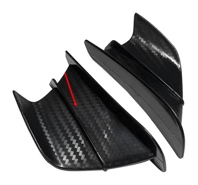 Seitenluftkanal-Abdeckung Für F900XR F900XR F900R F900R Winglets Air Deflektor Universal Motorrad Winglet Aerodynamische Flügel Kit Spoiler Zubehör(Matte Carbon Look) von Ciloc