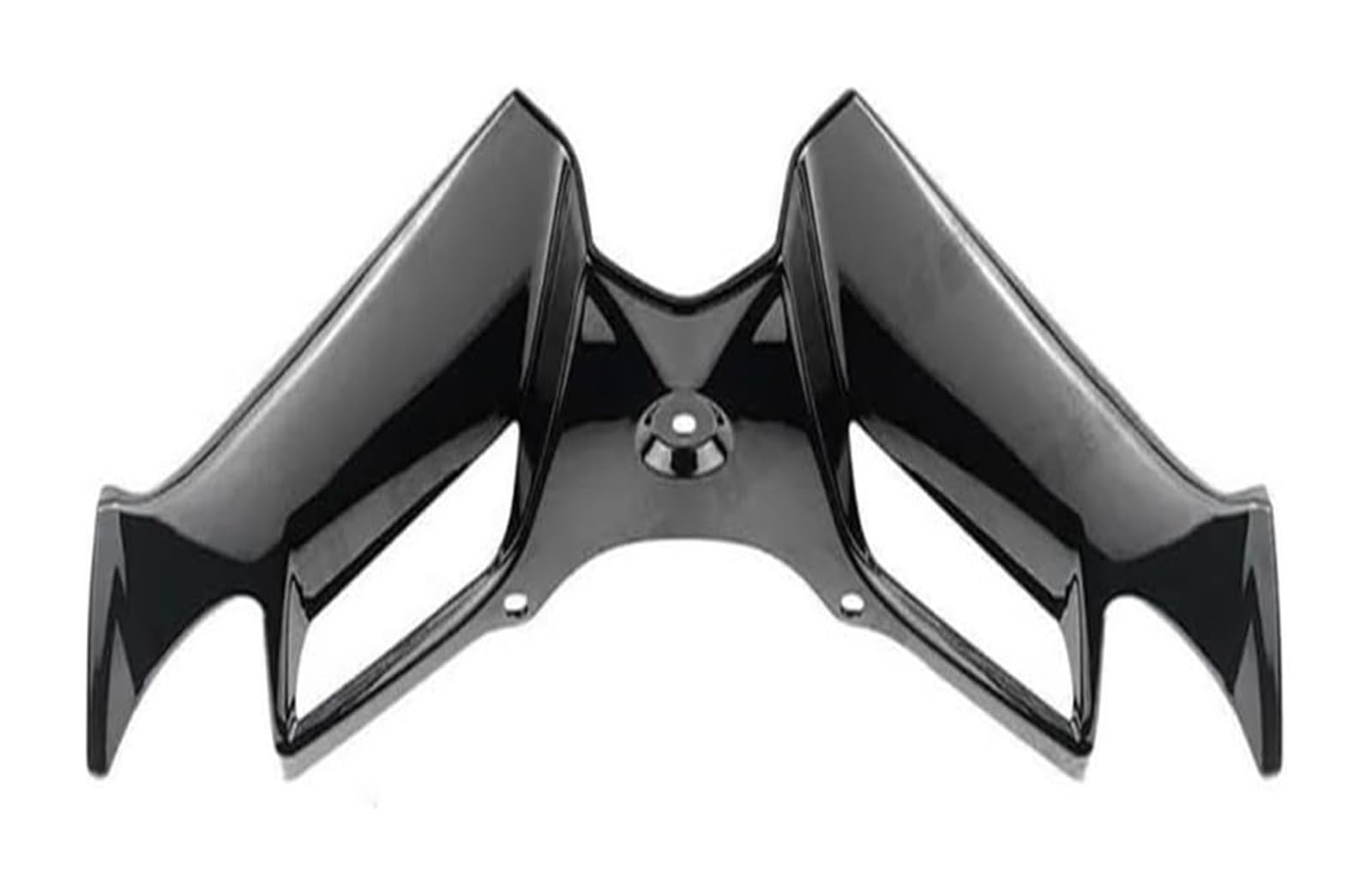 Seitenluftkanal-Abdeckung Für K&awasaki Für Ninja 300 250 Motorrad Aerodynamischer Flügelsatz Spoiler Winglets Spoilerflügel(Bright Black) von Ciloc