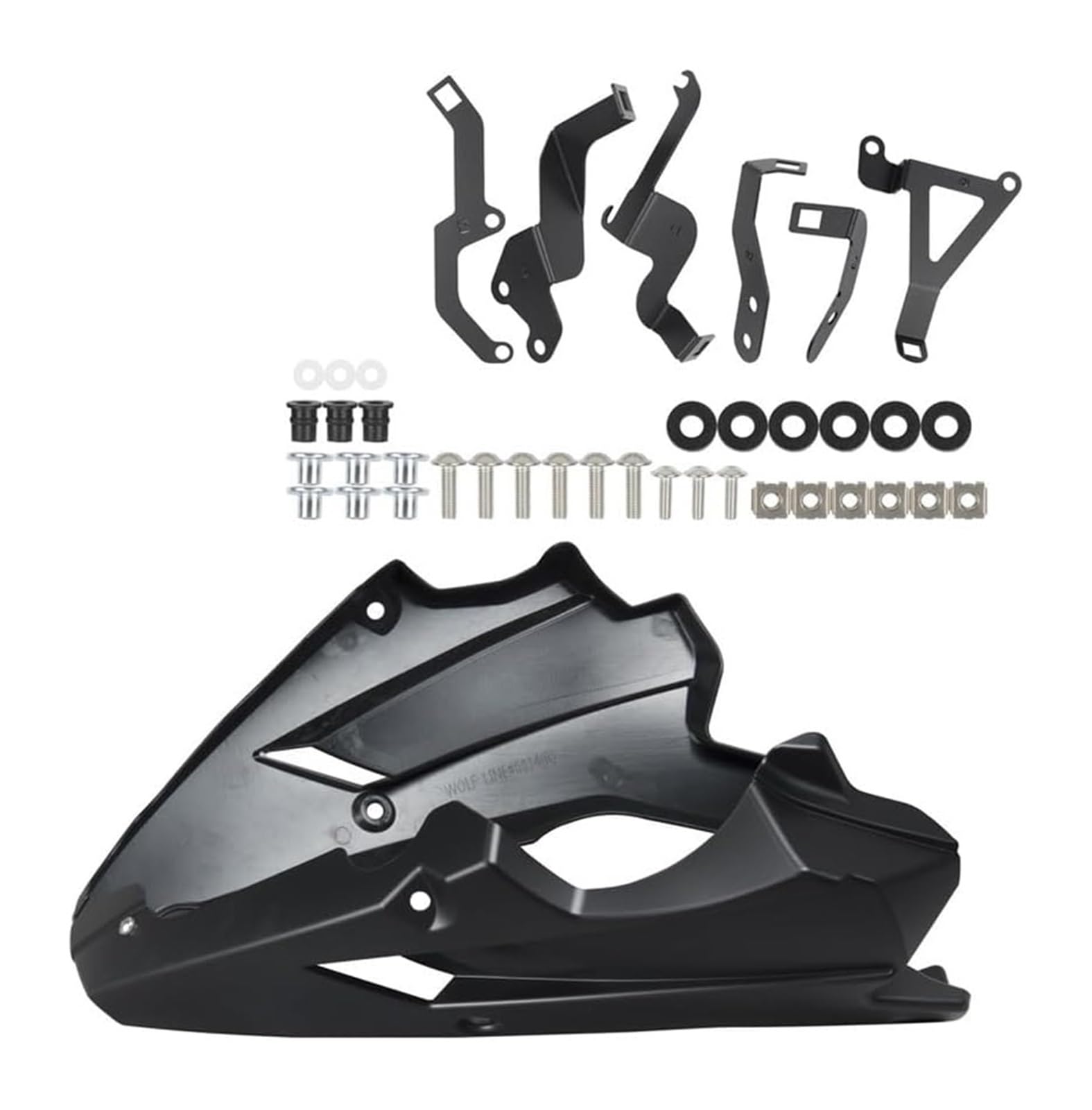 Seitenluftkanal-Abdeckung Für K&awasaki Für Z900 2017-2024 Motorrad Zubehör Bauch Pan Motor Spoiler Untere Verkleidung Cowling Abdeckung Rahmen Panel(Black2020-2024) von Ciloc