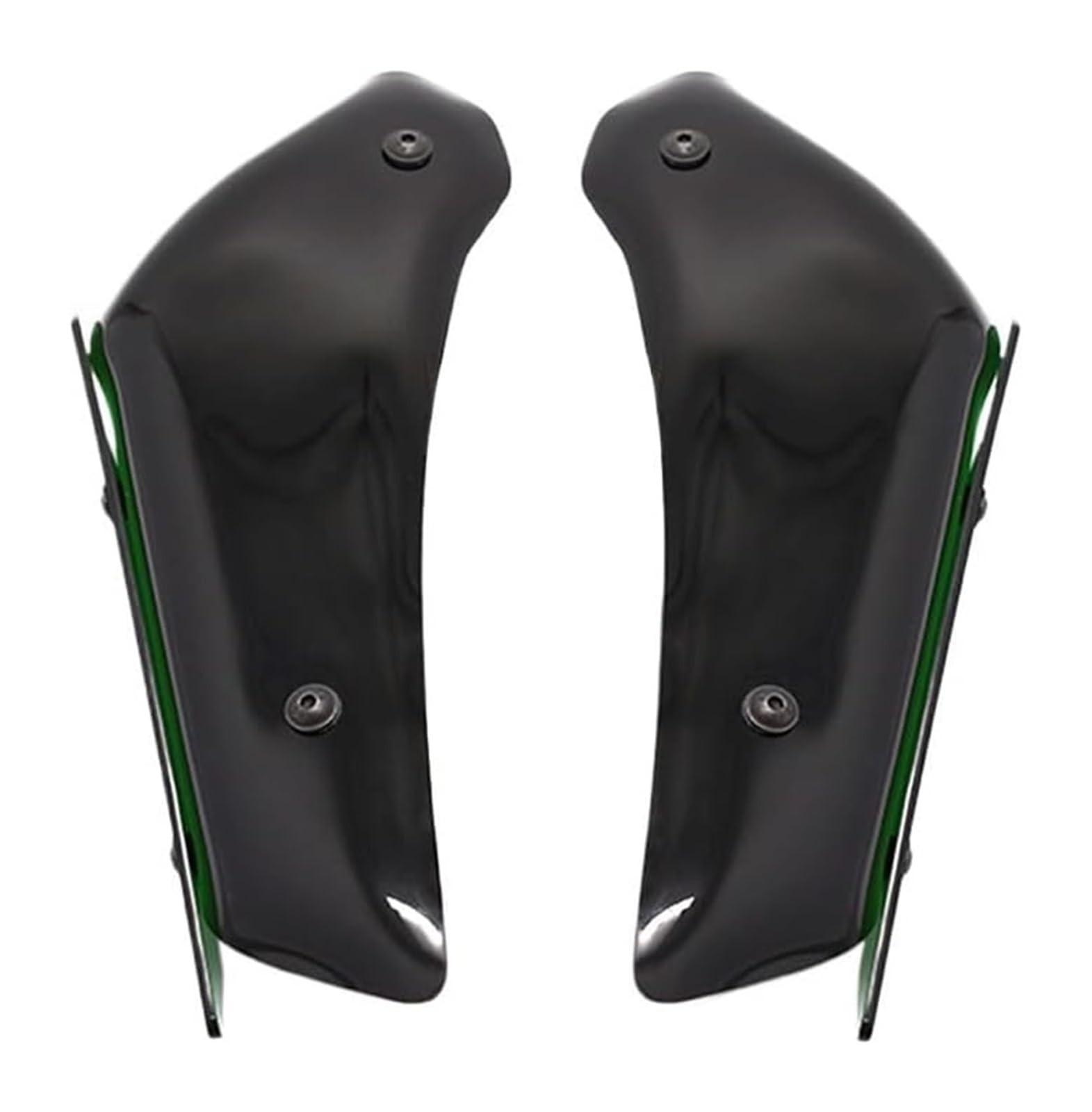 Seitenluftkanal-Abdeckung Für K&awasaki Für ZX10R Für ZX 10R 10 R 2011-2020 Verkleidung Motorradteile Aerodynamischer Flügelsatz Fester Winglet-Verkleidungsflügel(Grün) von Ciloc