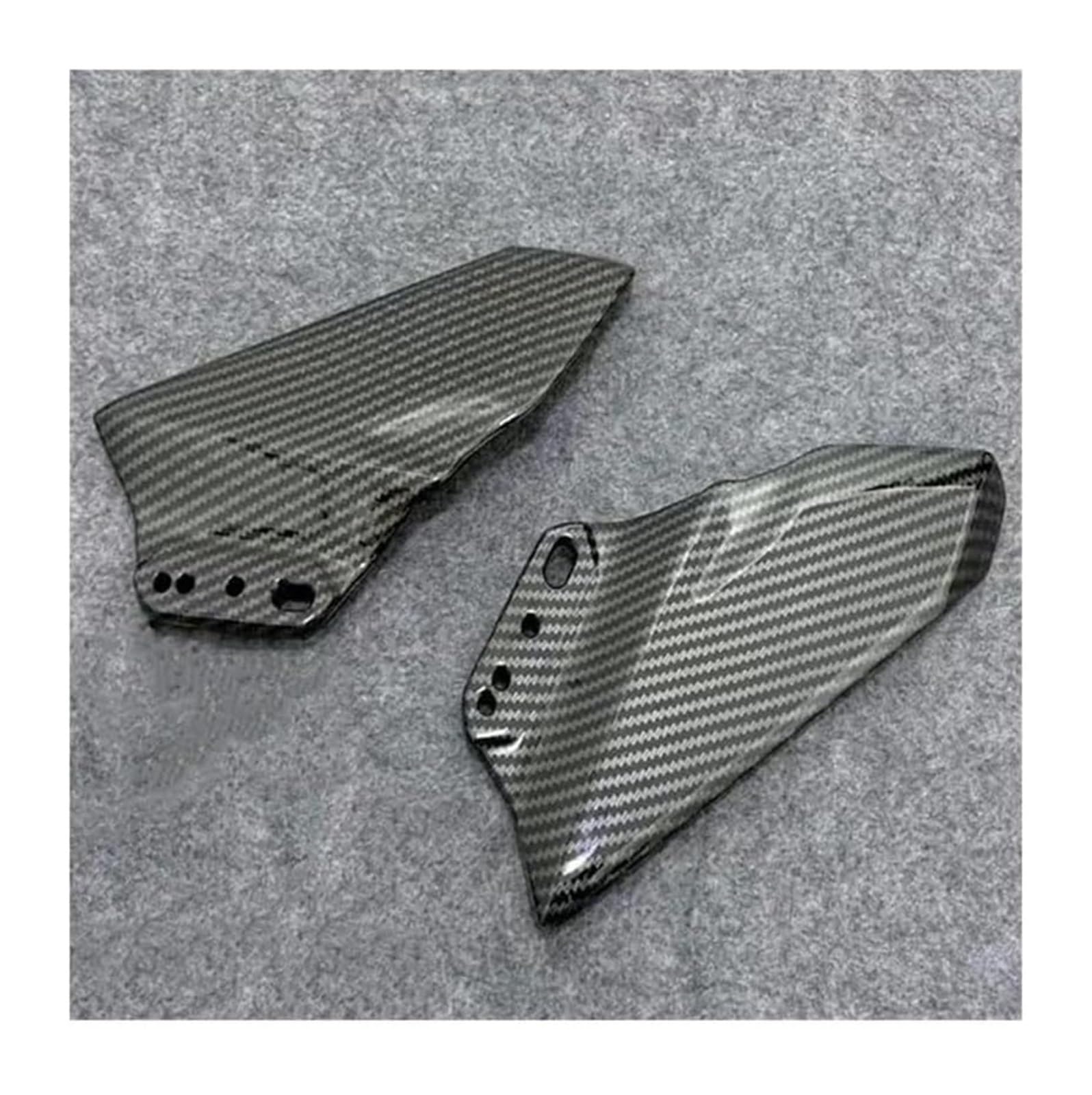 Seitenluftkanal-Abdeckung Für Kaw&asaki Für Ninja 650 ER6F ER-6F ER 6F 2017-2019 Motorradspiegel Frontverkleidung Winglets Aerodynamische Seitenflügel Spoiler(A Glossy Carbon) von Ciloc