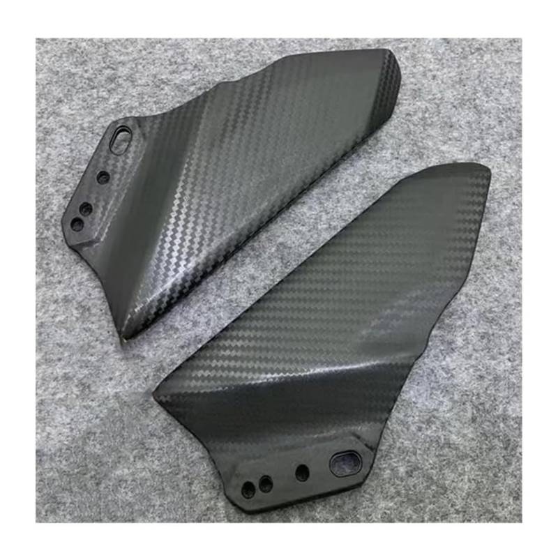 Seitenluftkanal-Abdeckung Für Kaw&asaki Für Ninja 650 ER6F ER-6F ER 6F 2017-2019 Motorradspiegel Frontverkleidung Winglets Aerodynamische Seitenflügel Spoiler(A Matte Carbon) von Ciloc